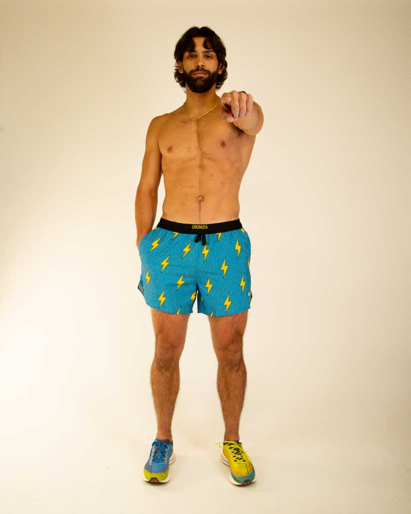 Men's Blue Bolts 5" DS Running Shorts
