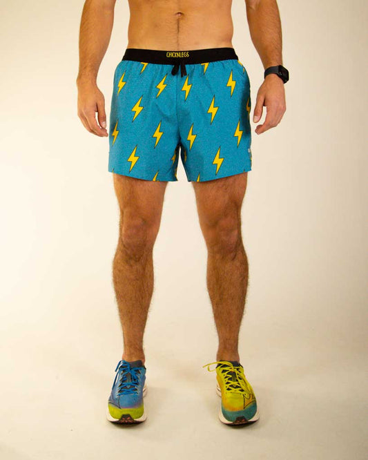 Men's Blue Bolts 5" DS Running Shorts