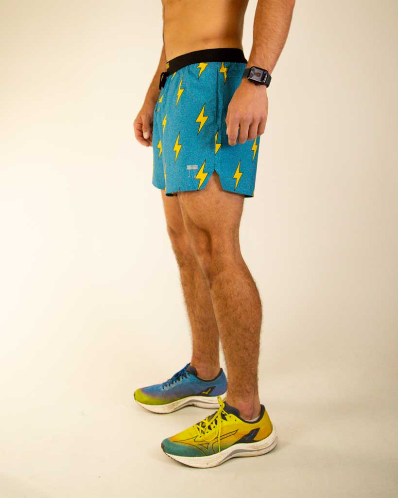 Men's Blue Bolts 5" DS Running Shorts