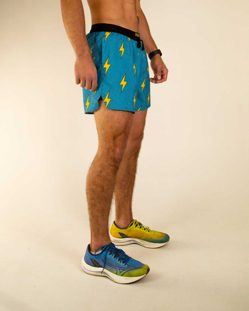 Men's Blue Bolts 5" DS Running Shorts