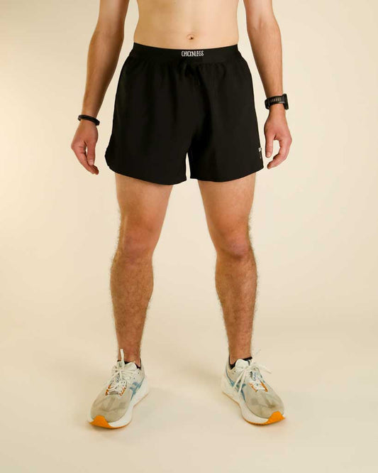 Men's Black 5" DS Running Shorts