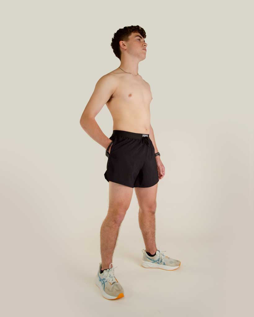 Men's Black 5" DS Running Shorts