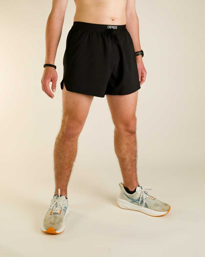 Men's Black 5" DS Running Shorts