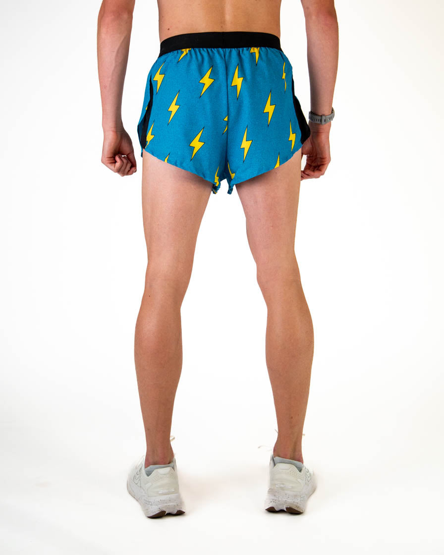 Men's Blue Bolts 2" DS Split Shorts