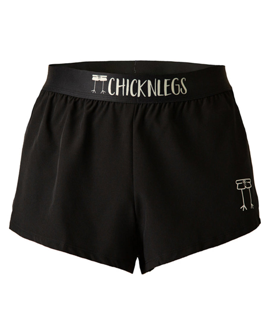 Men's Black 2" Split Shorts