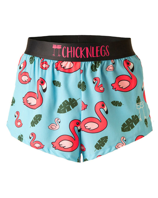 Men's Blue Flamingo 2" Split Shorts