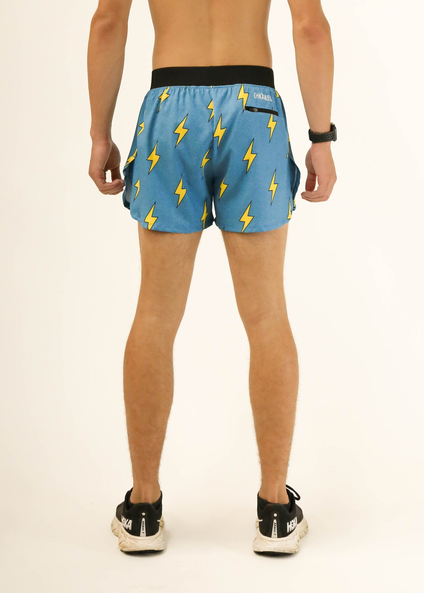Men's Blue Bolts 4" Half Split Shorts