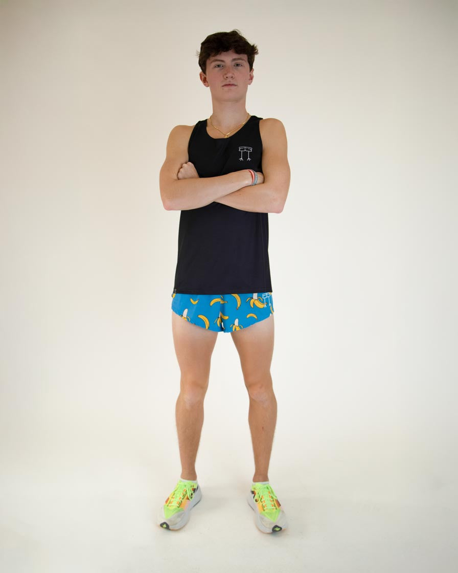 Men's Black Performance Singlet